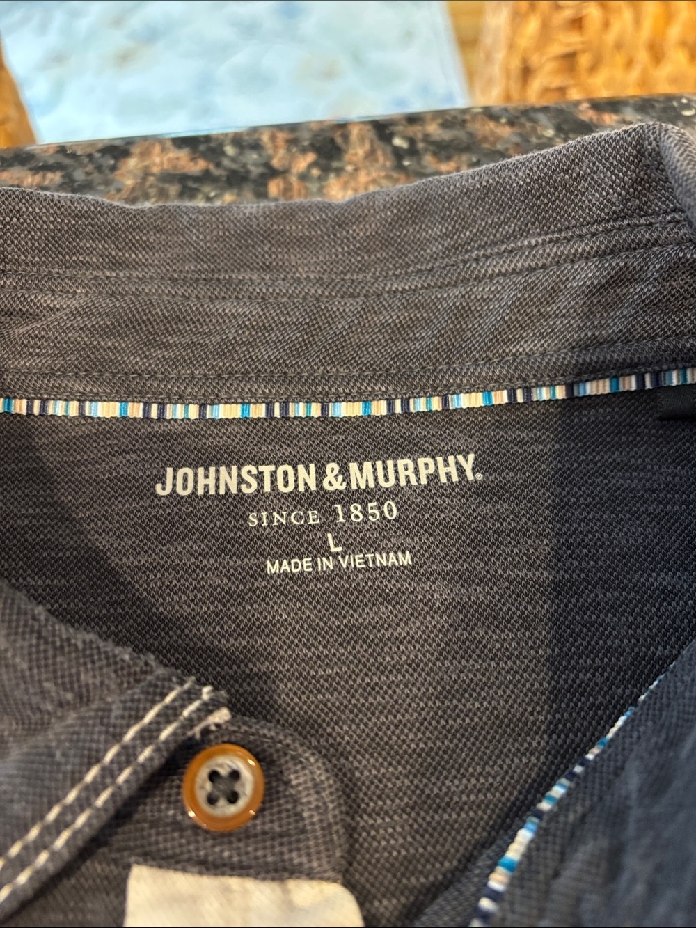 Johnston & Murphy Men's Vintage Slub Polo - Picture 3 of 11
